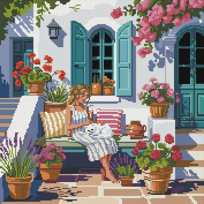 Broderie de diamants RONDS - JARDIN PAISIBLE