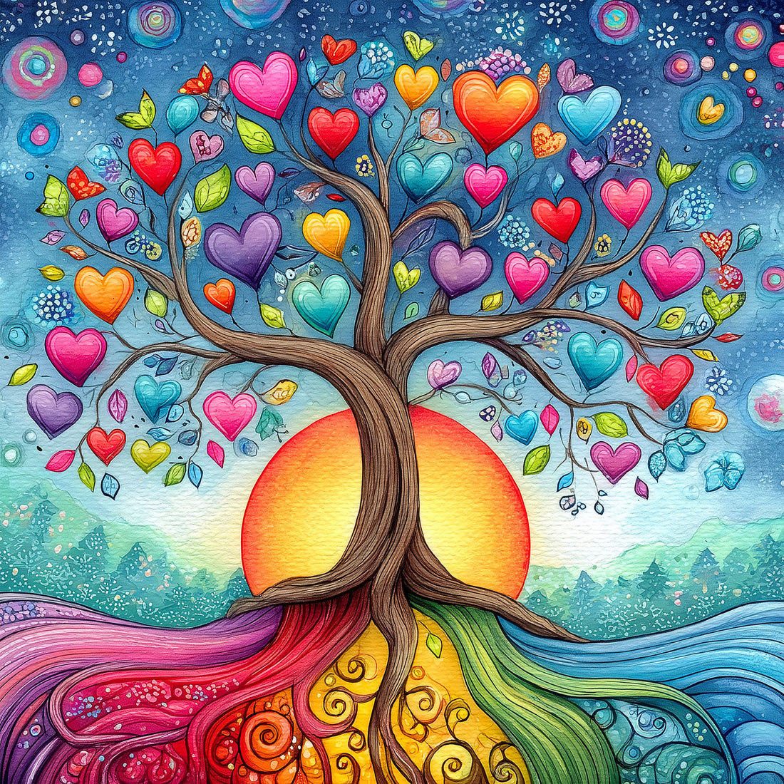 Diamond Painting - LOVE TREE