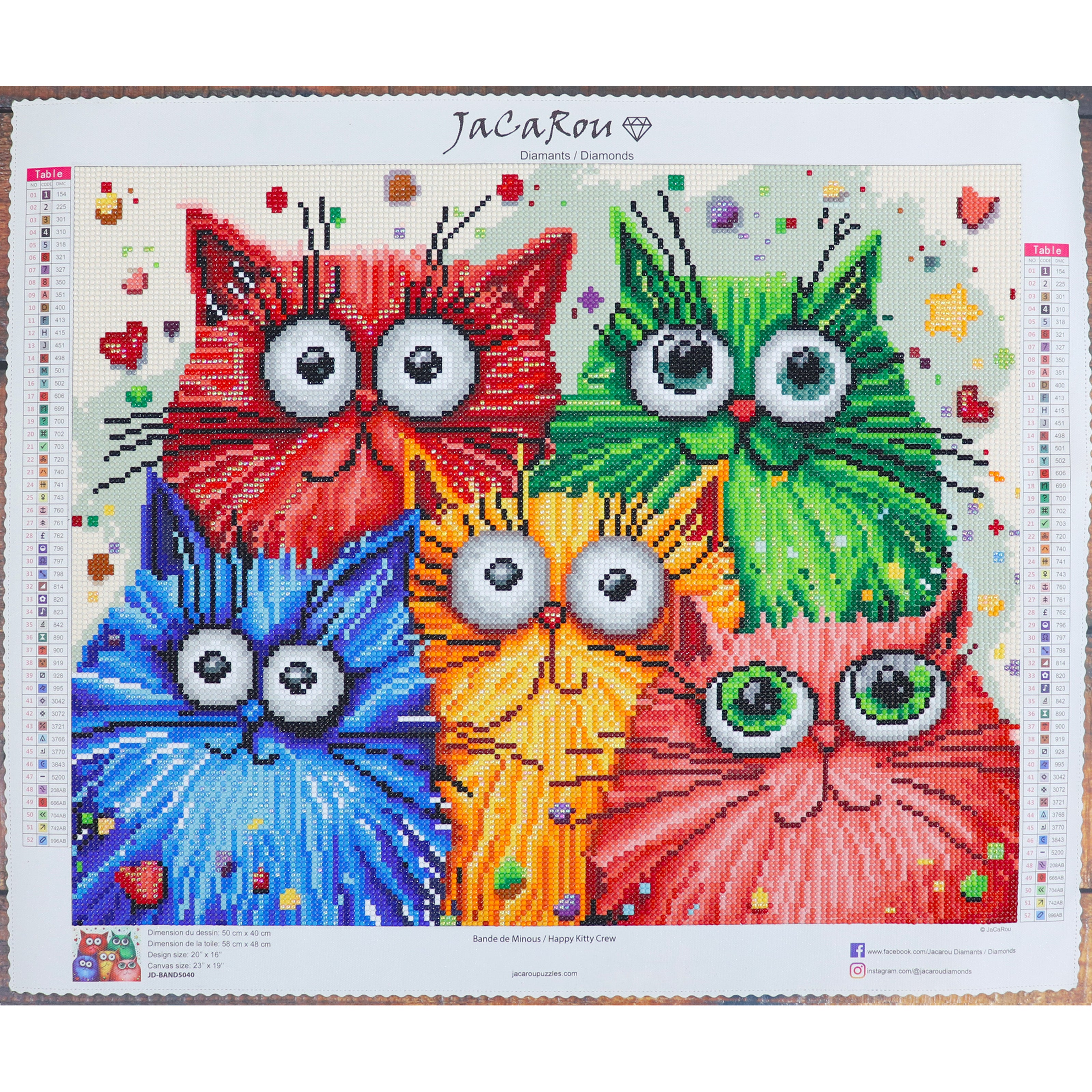 Broderie de diamant RONDS - BANDE DE MINOUS