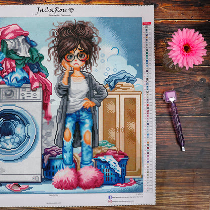 Diamond Painting -  LAUNDRY DAY