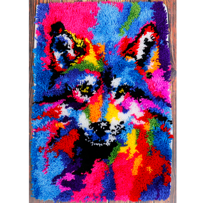 Latch Hook - Medium Rug Kit - WOLF