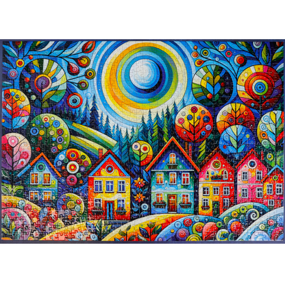 Puzzle -  LOVELY COLORFUL VILLAGE