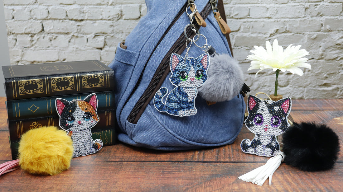 Decoration Painting kit for bags - CUTE CATS