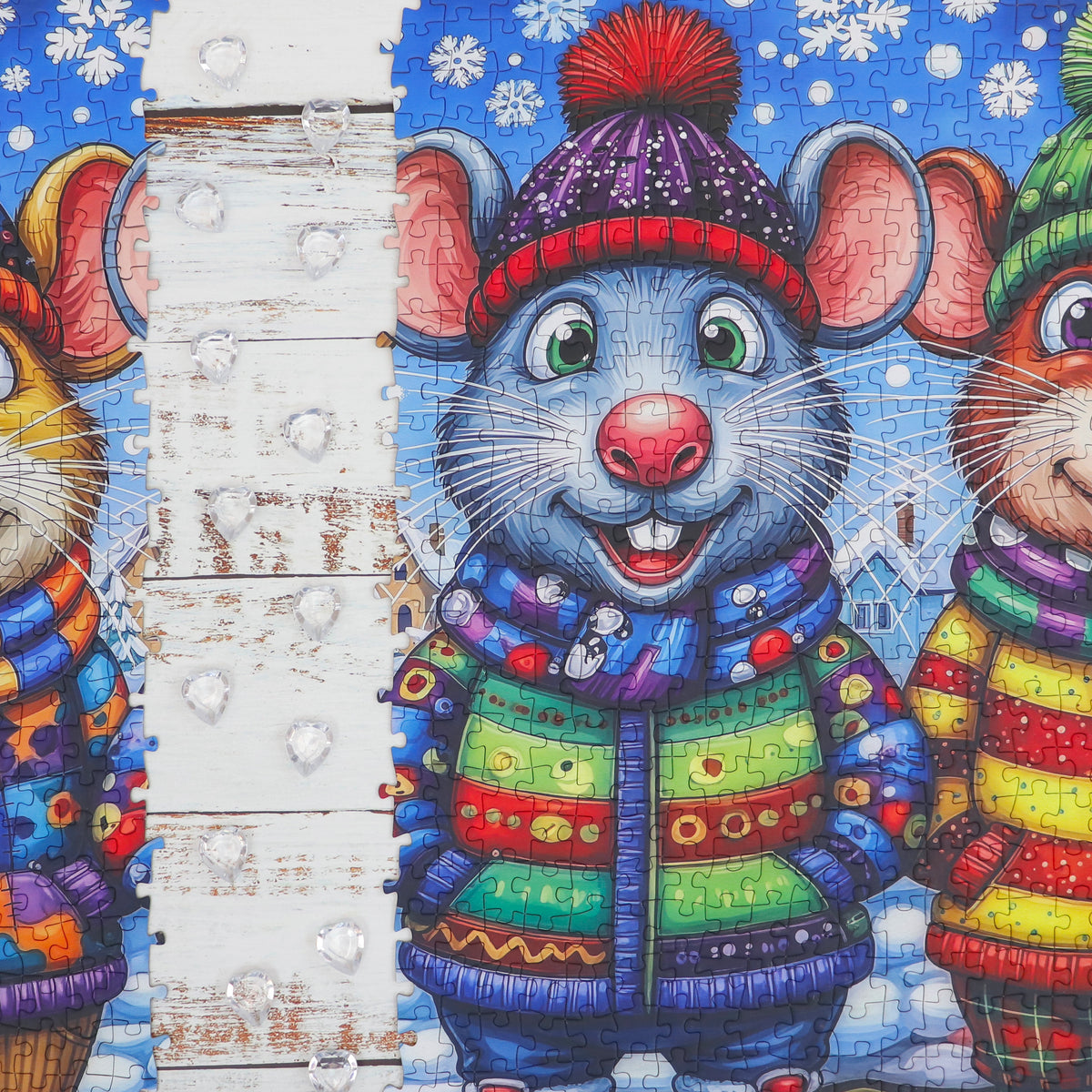 Puzzle - MICE IN MITTENS