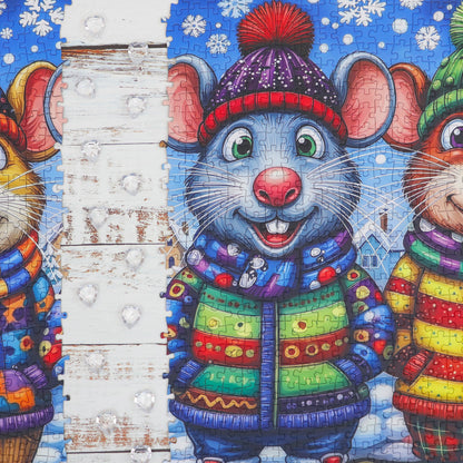 Puzzle - MICE IN MITTENS