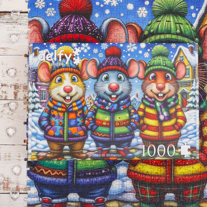 Puzzle - MICE IN MITTENS