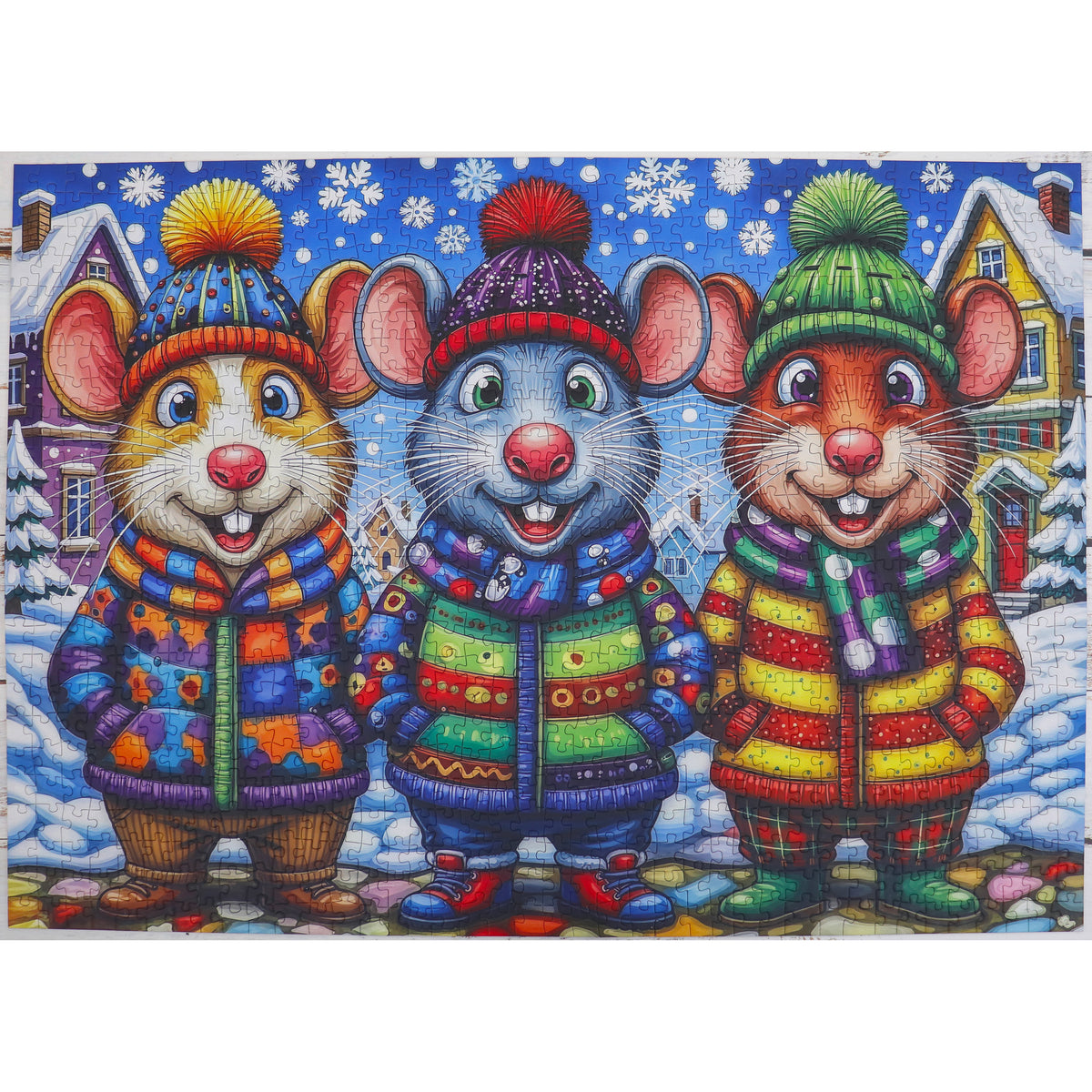 Puzzle - MICE IN MITTENS