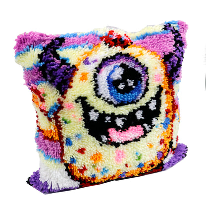 Latch Hook - Throw Pillow Cover Kit - MONSTER