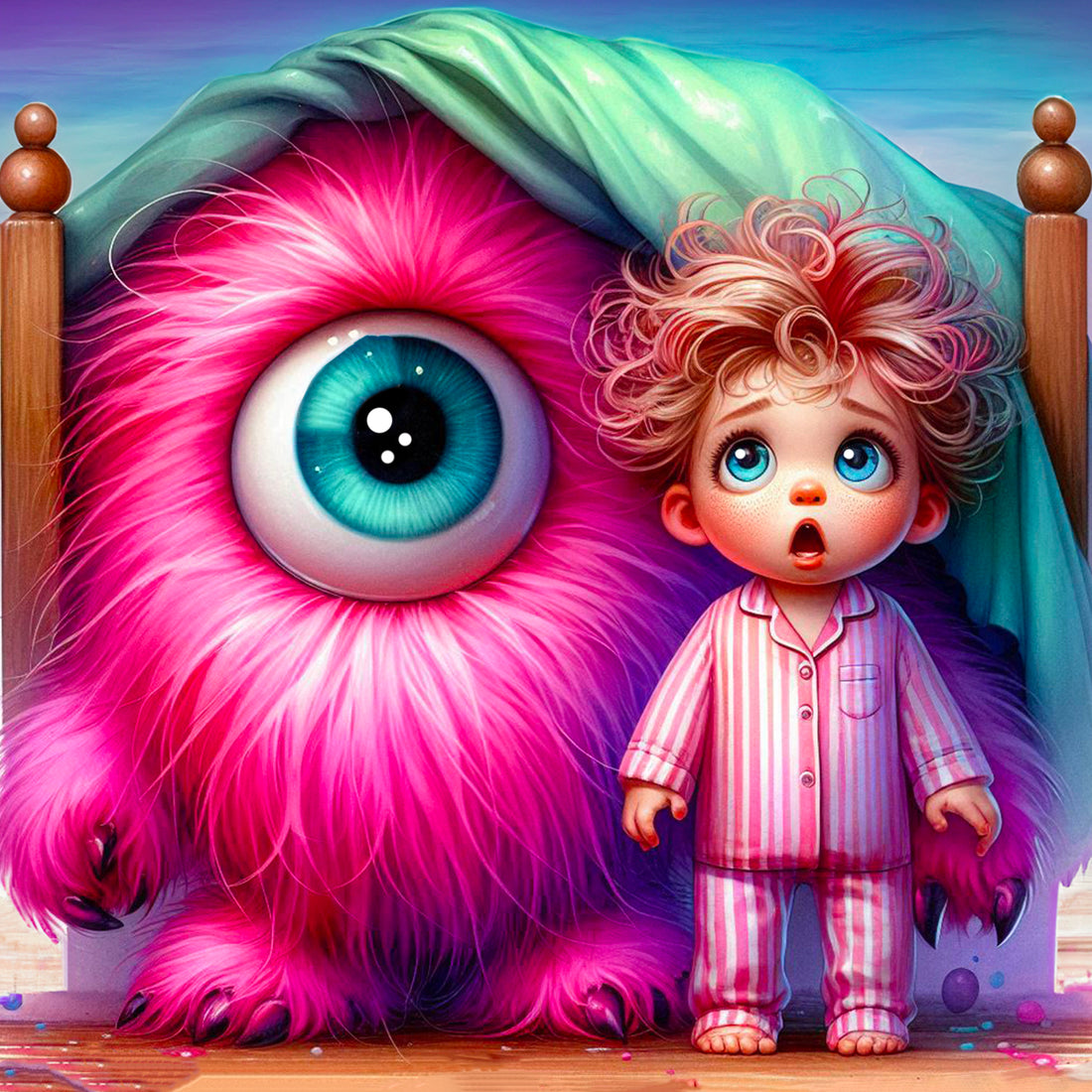 Broderie de diamant RONDS - MY PINK MONSTER