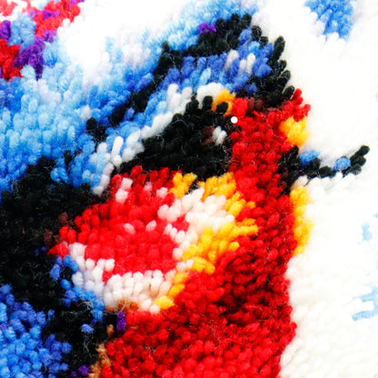 Points noués - Housse de coussin - OISEAU D&