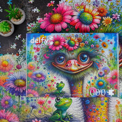 Puzzle - OSTRICH AND FRIEND