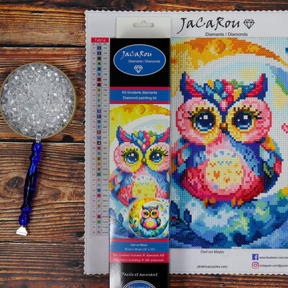 Diamond Painting - OWL ON MOON