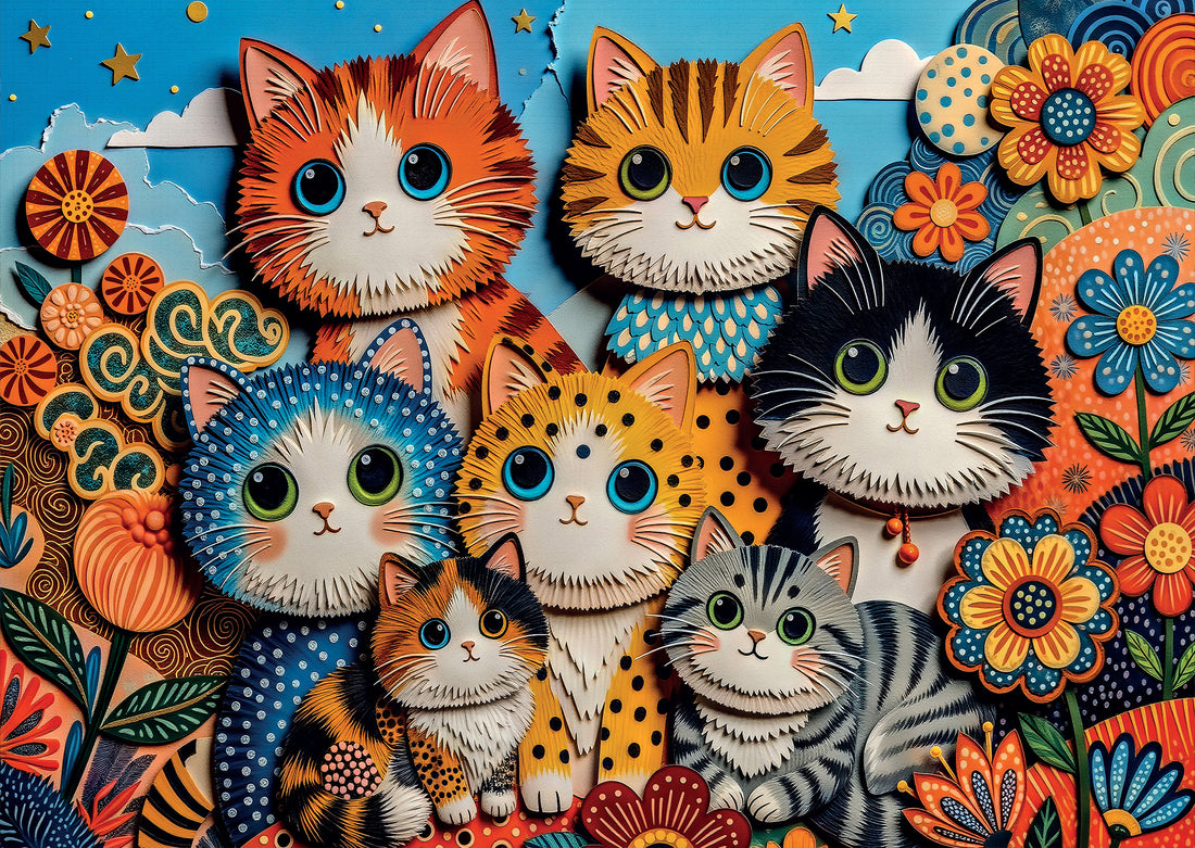 Puzzle - PAPER ART COLLAGE
