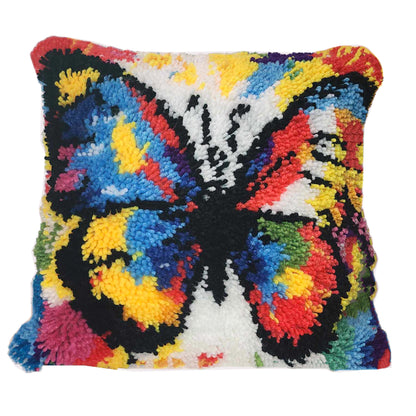 Points noués - Housse de coussin - PAPILLON