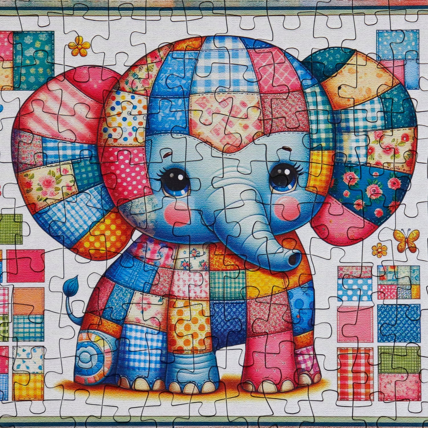 Puzzle - PATCHWORK ANIMAL PARADE