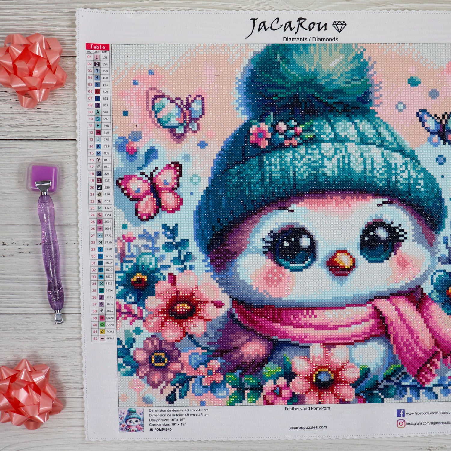 Diamond Painting - FEATHERS &amp; POMPOM