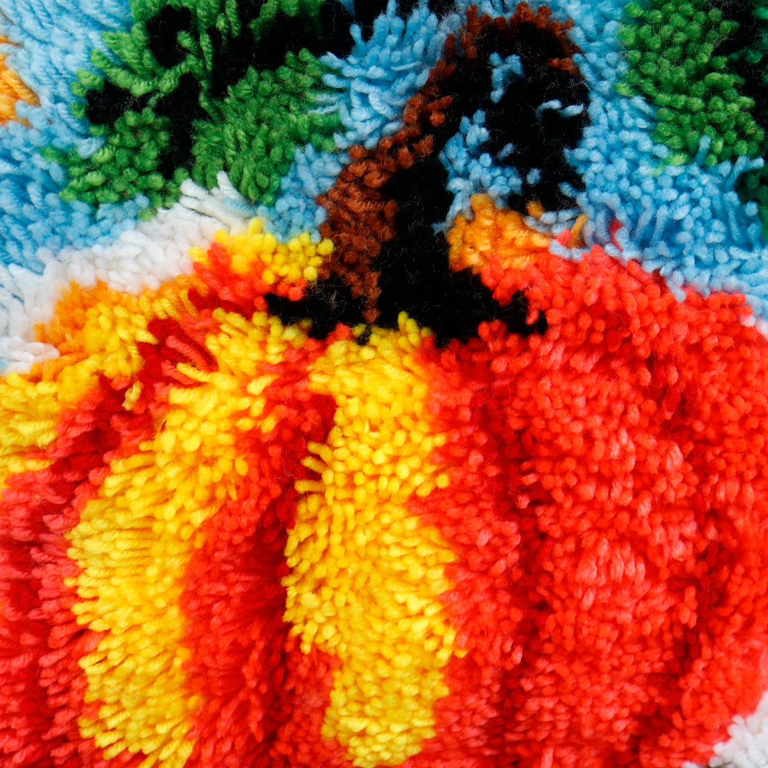 Points noués - Housse de coussin - CITROUILLE