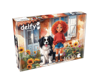 Puzzle - RED CURLS AND PAWS