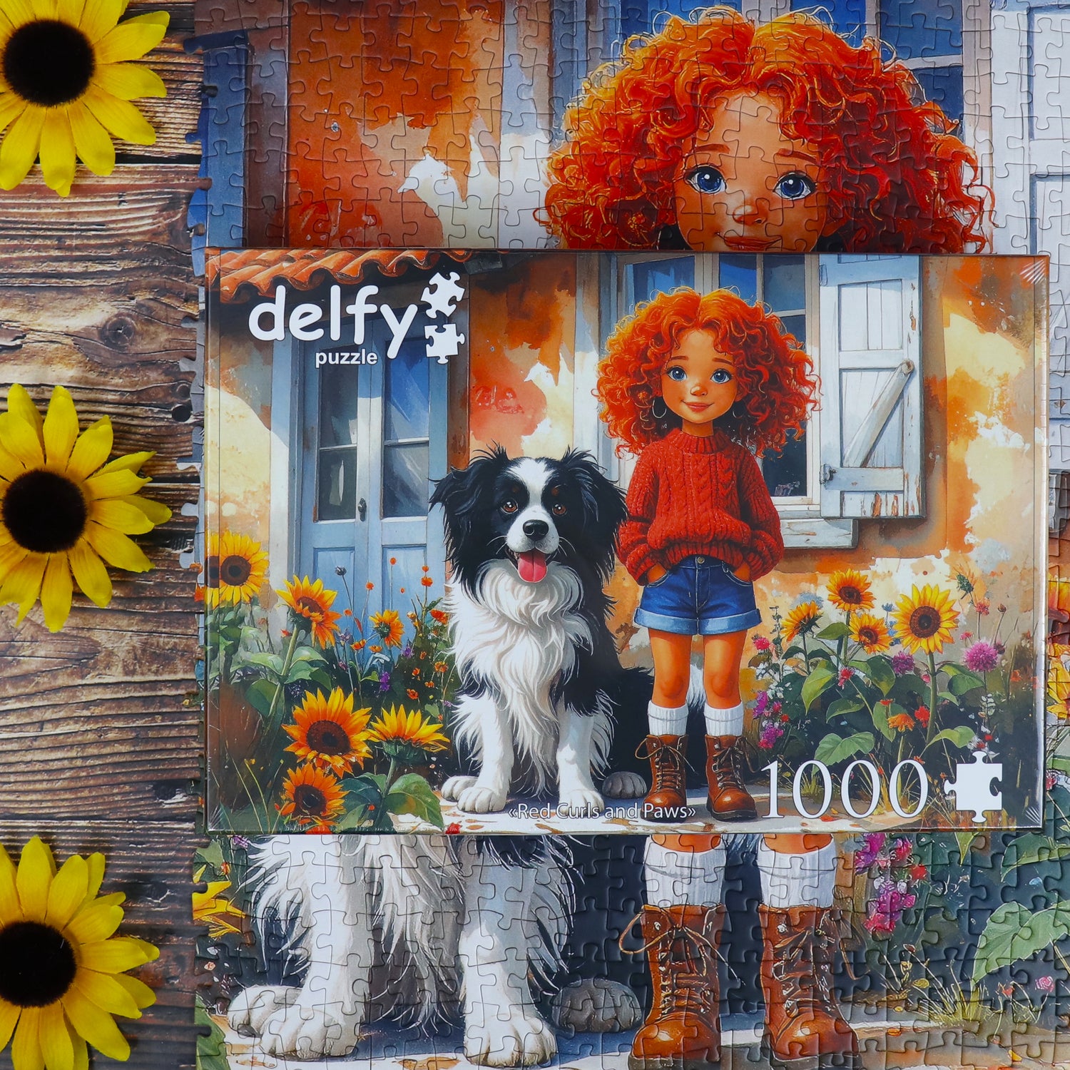 Puzzle - RED CURLS AND PAWS