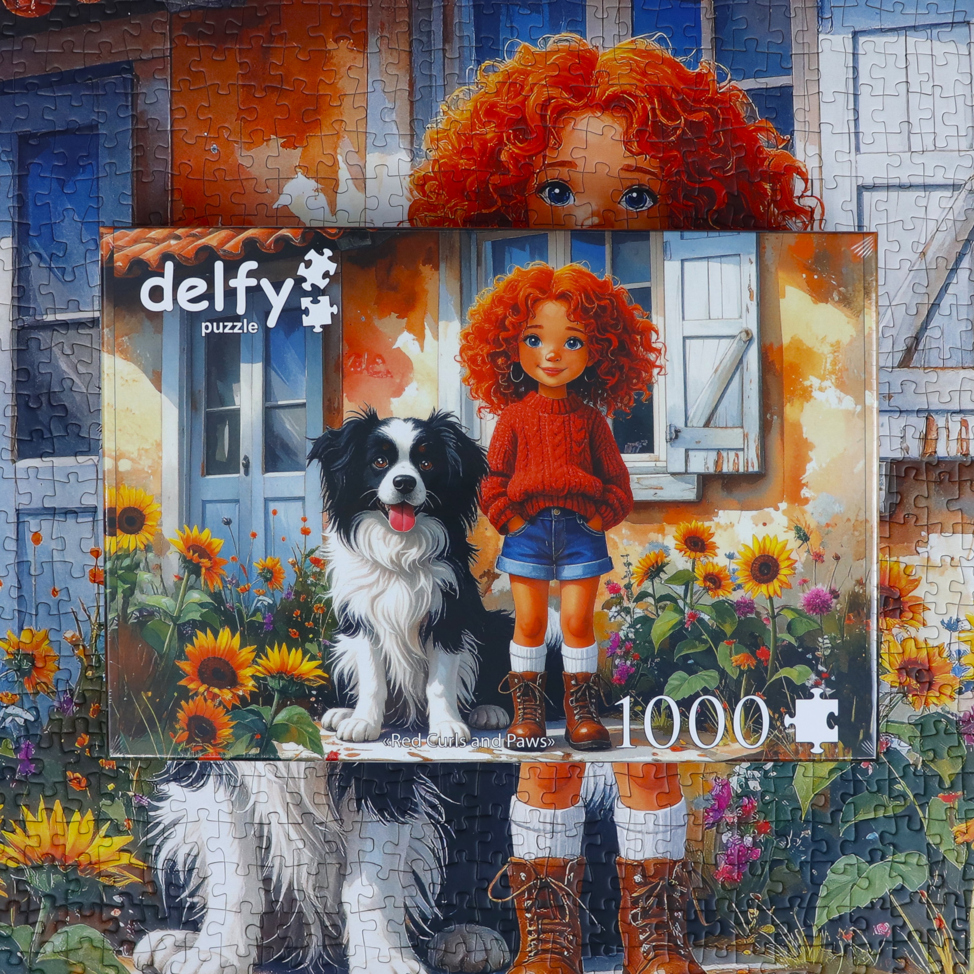 Puzzle - RED CURLS AND PAWS