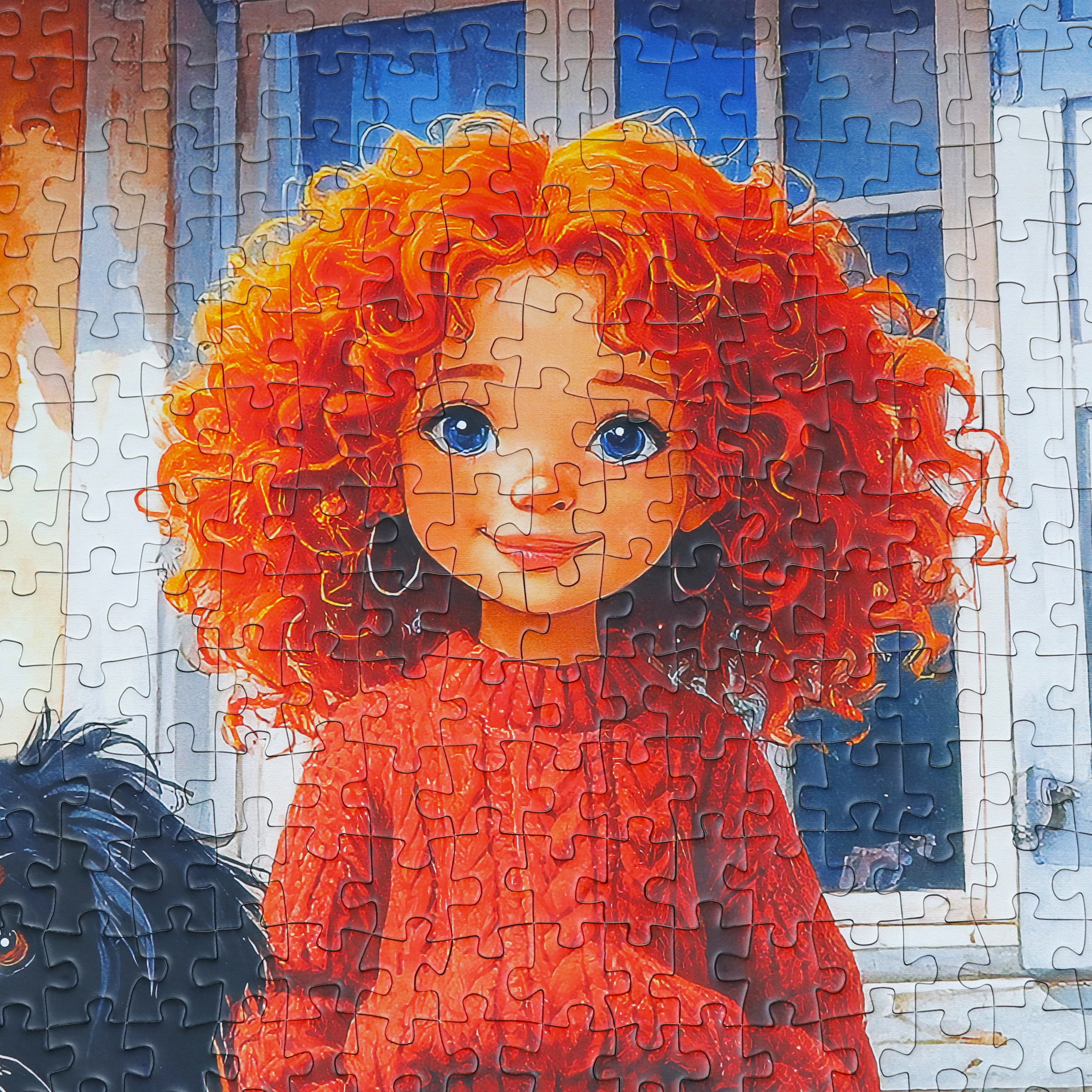 Puzzle - RED CURLS AND PAWS