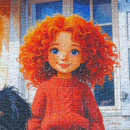 Puzzle - RED CURLS AND PAWS