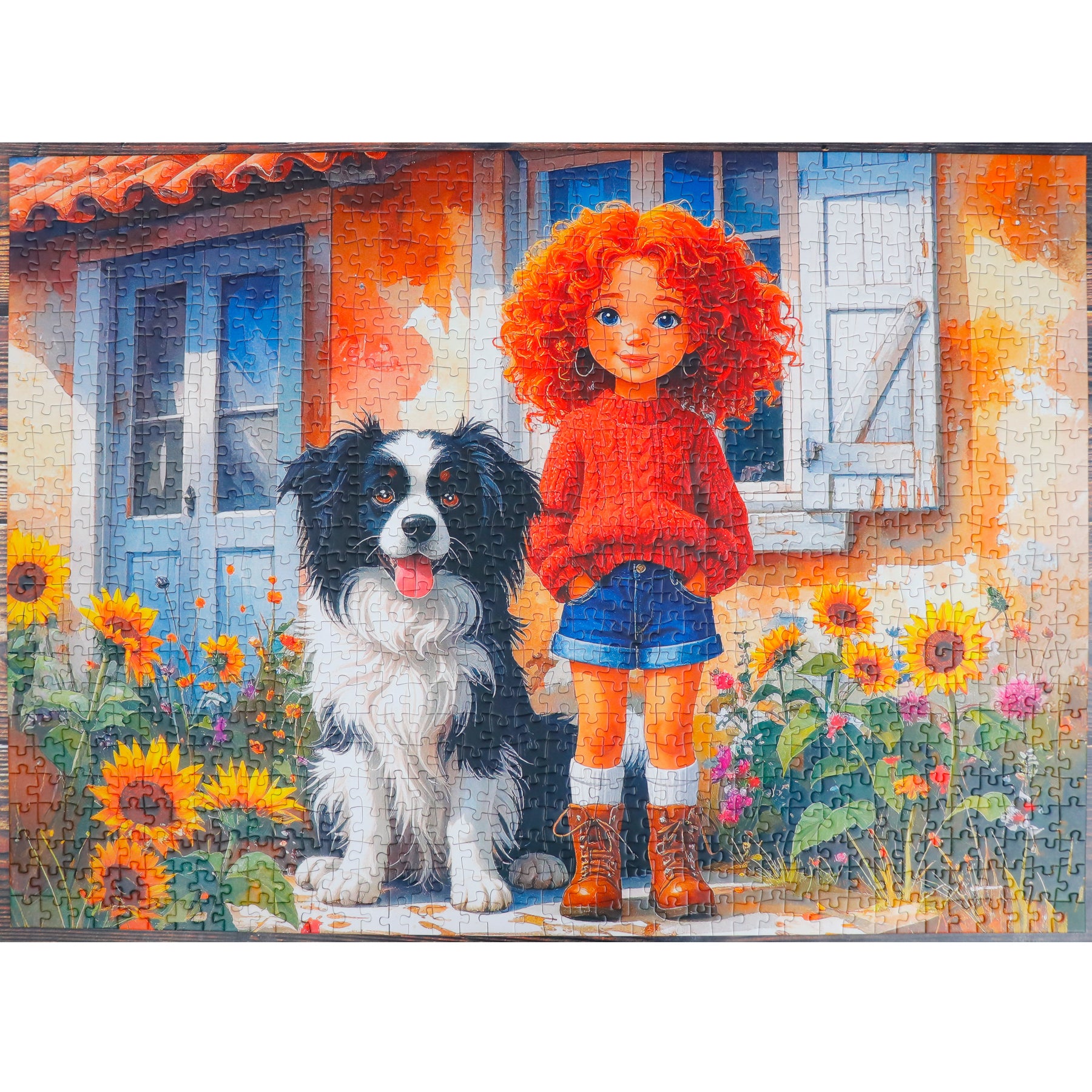 Puzzle - RED CURLS AND PAWS