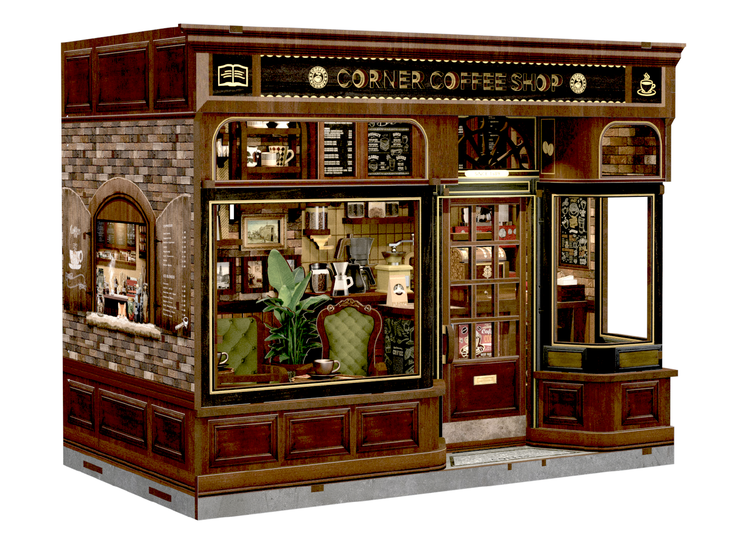 MINI-décor de bibliothèque - LE CAFÉ DU COIN