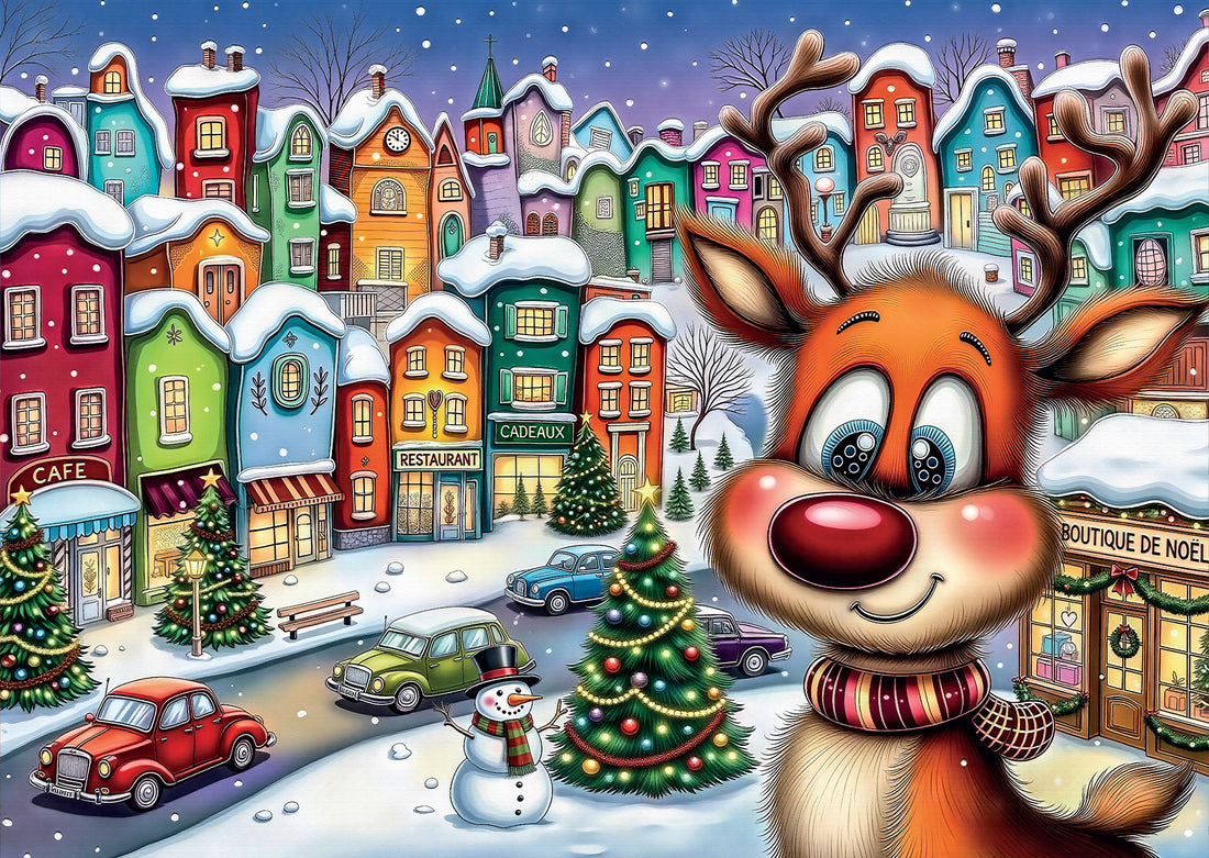 Puzzle - RUDOLPH IN TOWN