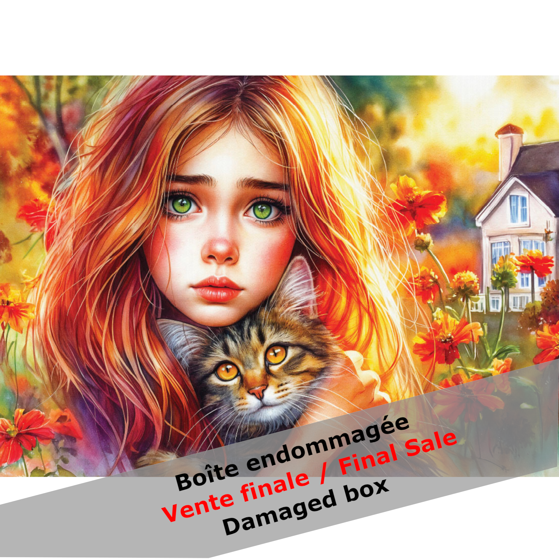 -30% DAMAGED BOX Puzzle 1000 pieces SILENT FELINE COMFORT