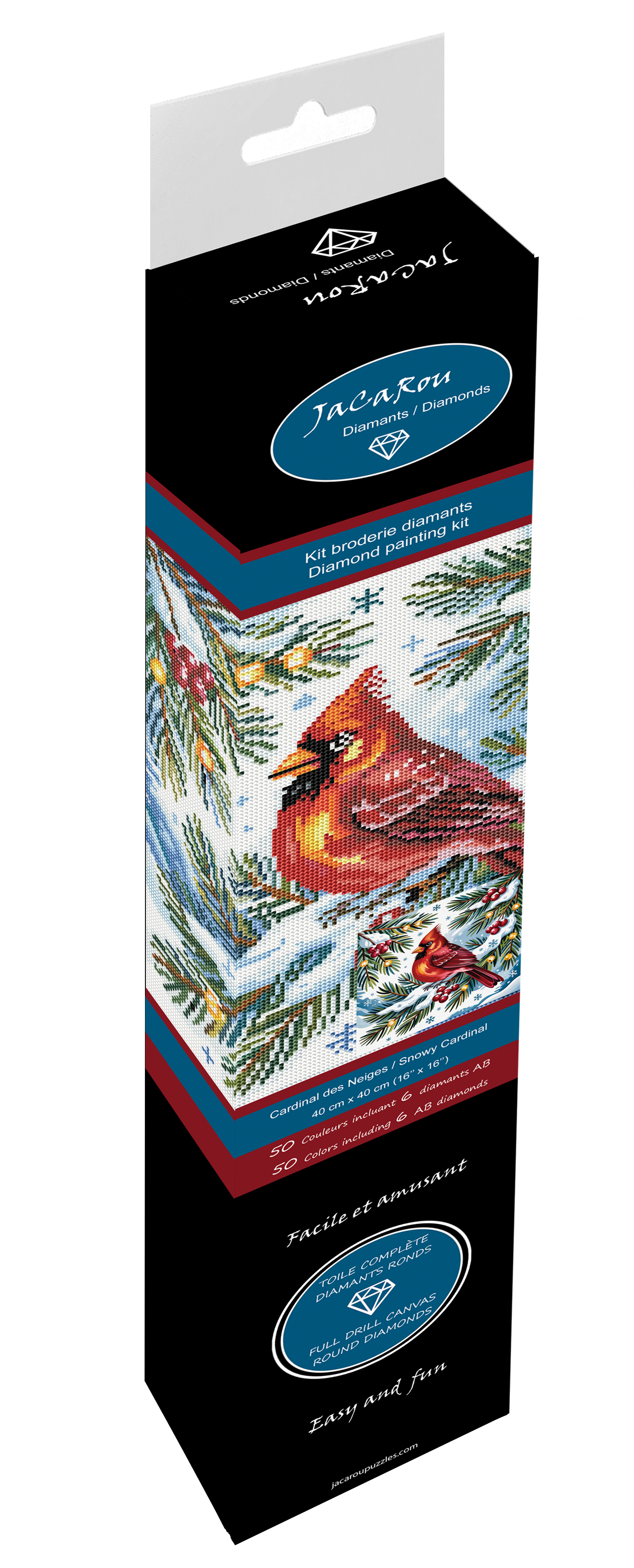 Broderie de diamant RONDS - CARDINAL DES NEIGES