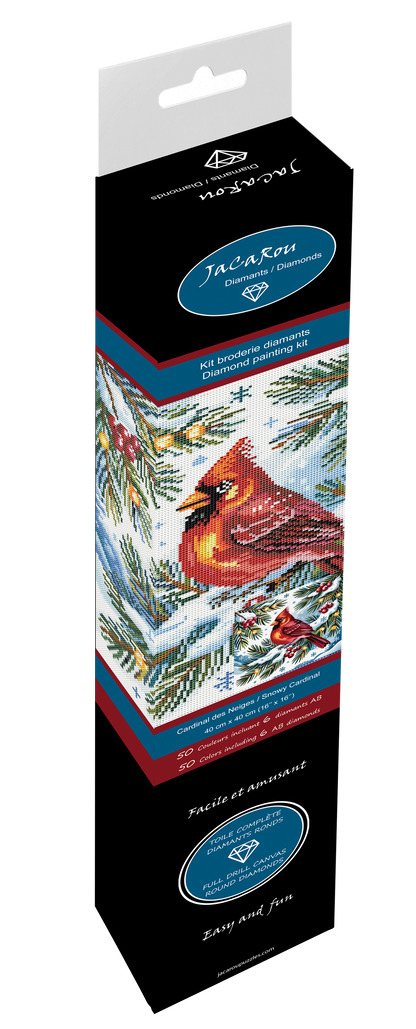 Broderie de diamant RONDS - CARDINAL DES NEIGES