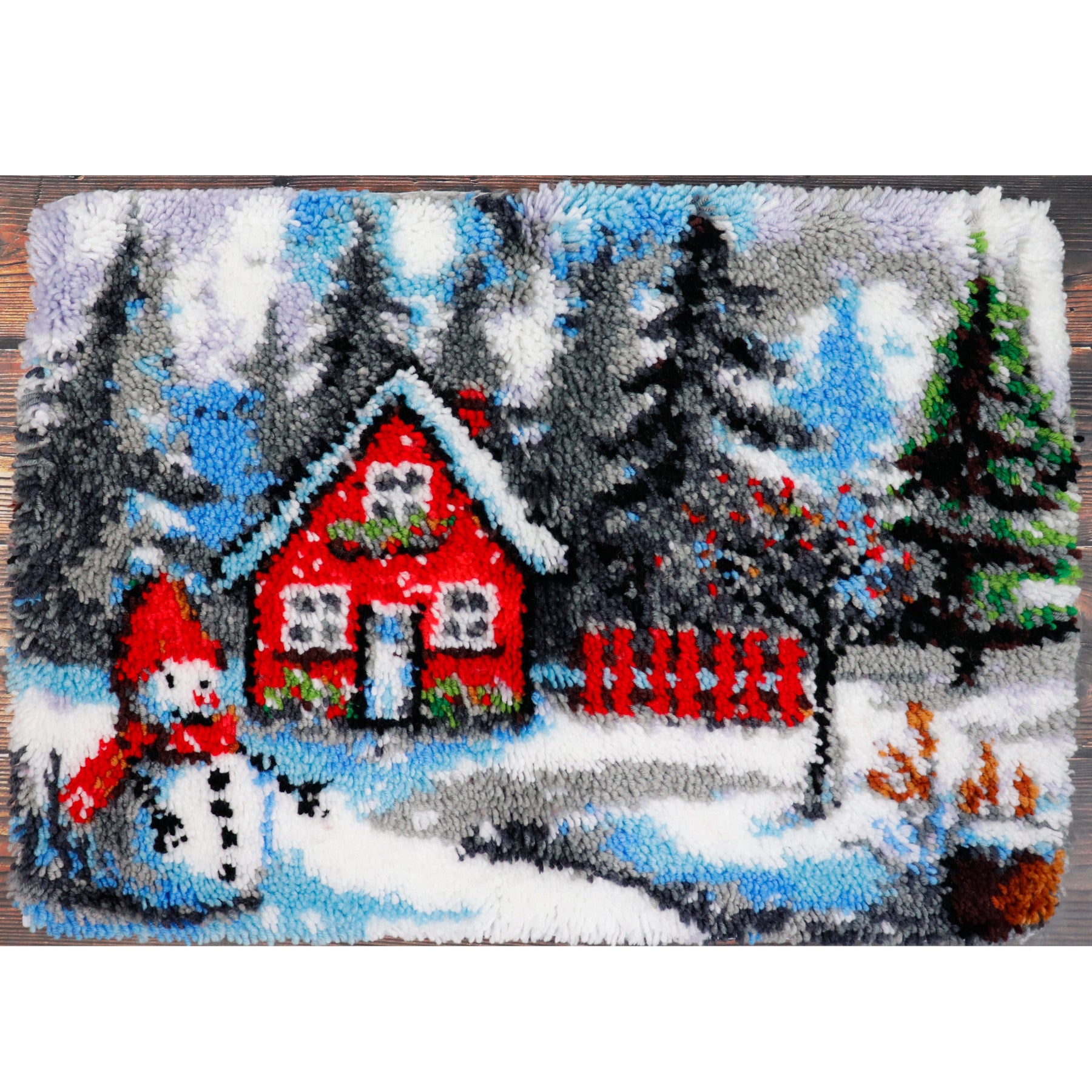 Latch Hook - Large Rug Kit - SNOWY