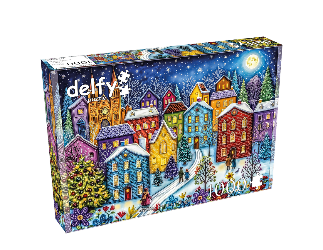 Puzzle - SNOWY EVENING VILLAGE