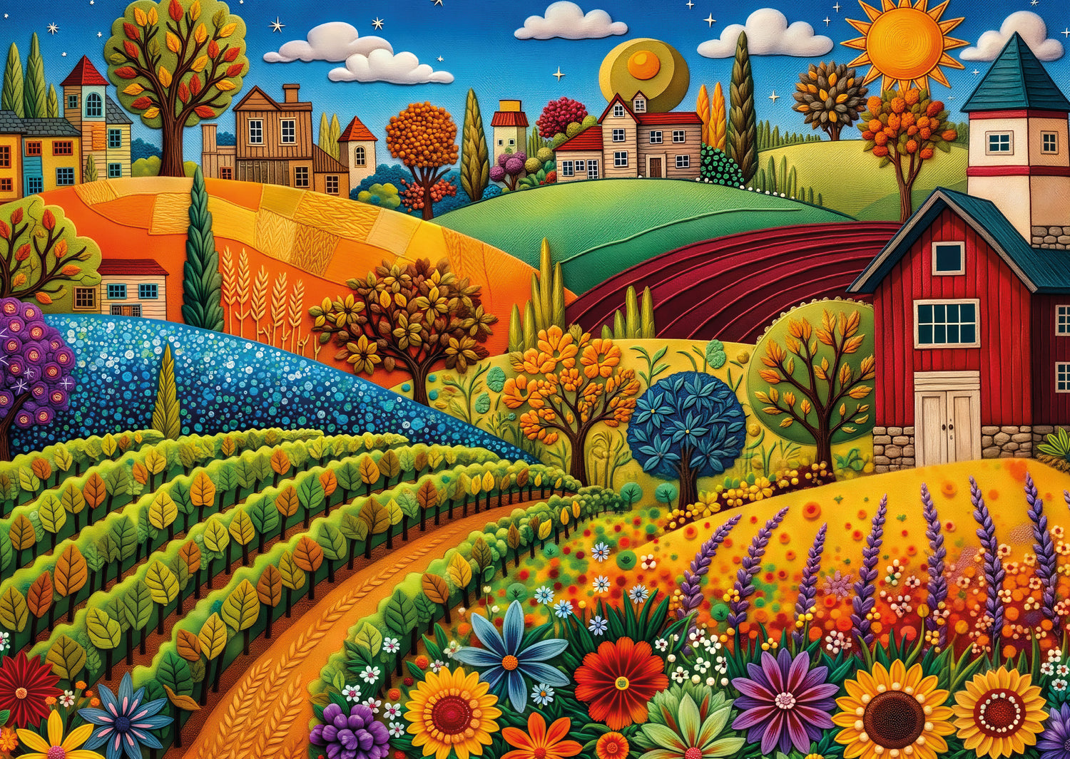 Casse-Tête SUNNY HARVEST HILLS