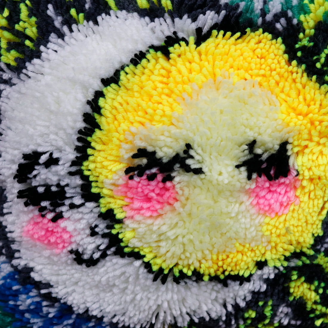 Points noués - Housse de coussin - SOLEIL