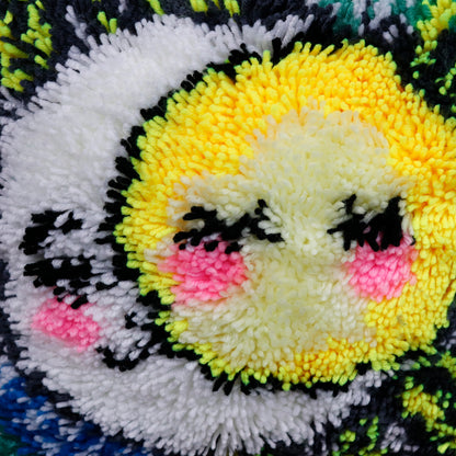 Points noués - Housse de coussin - SOLEIL