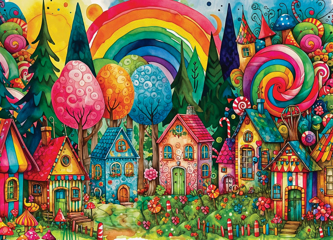 Puzzle - SWEET HOUSES IN THE FOREST