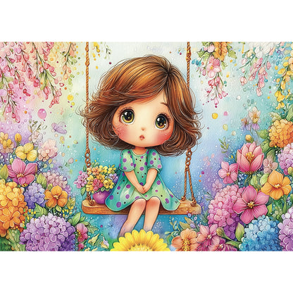 Puzzle - SWING AMONG BLOSSOMS