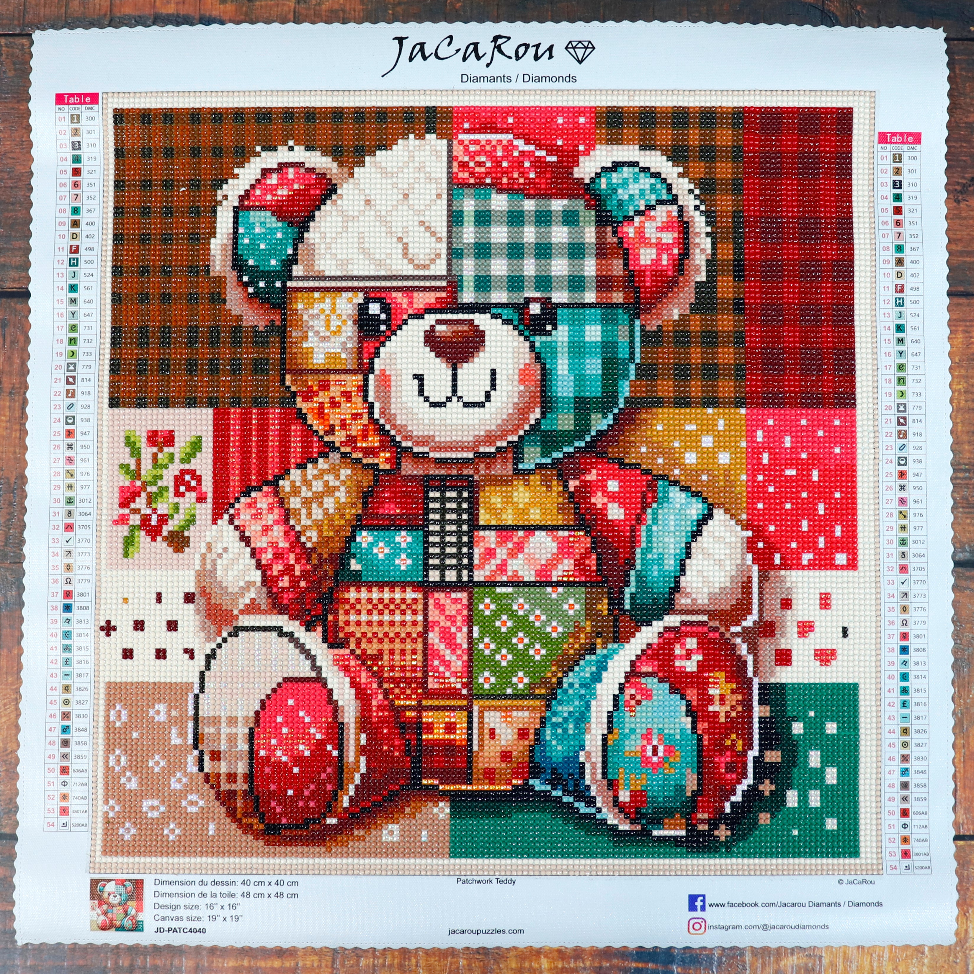 Diamond Painting - PATCHWORK TEDDY