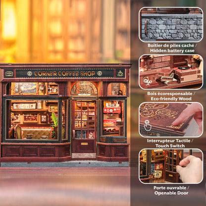 MINI-décor de bibliothèque - LE CAFÉ DU COIN