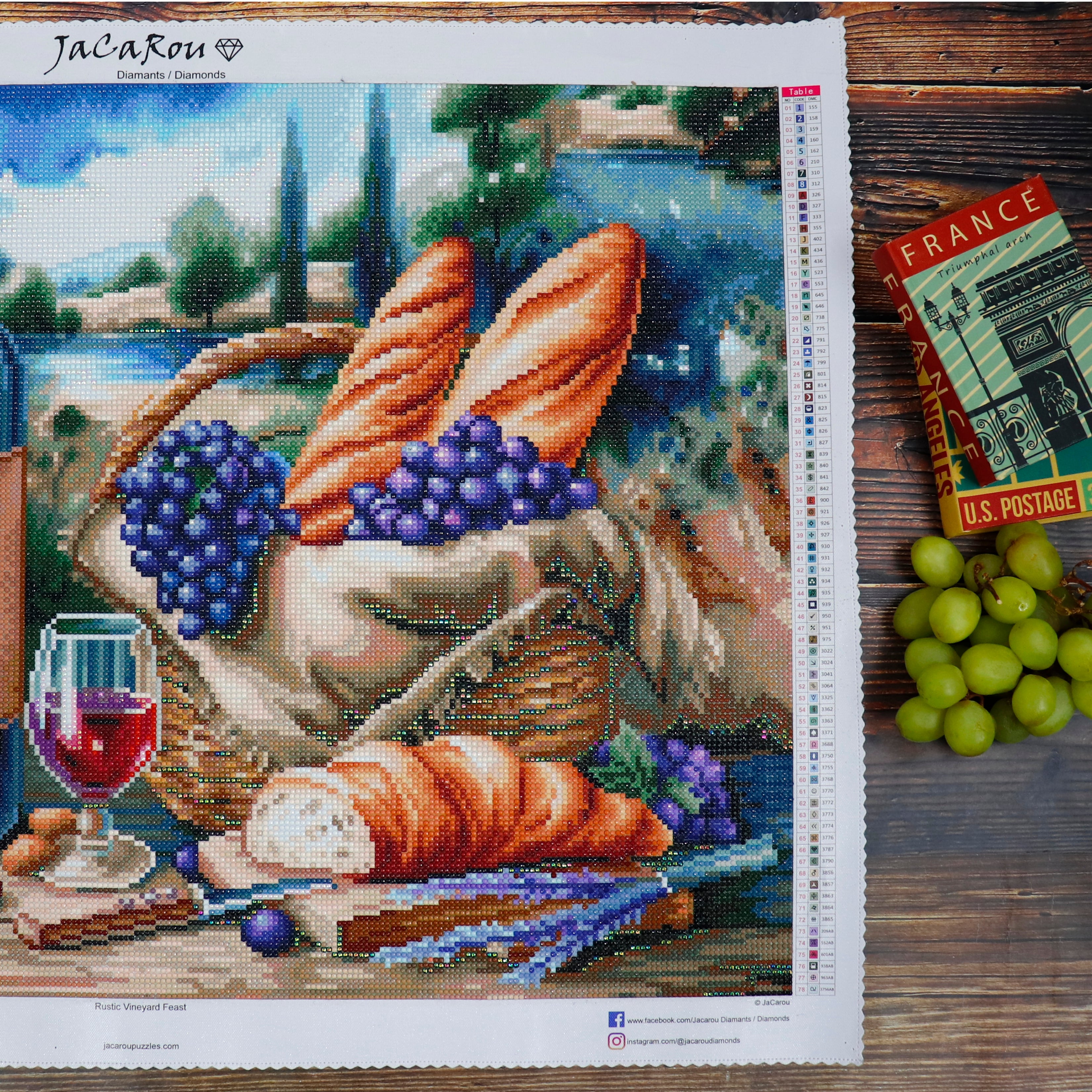 Broderie de diamants RONDS - RUSTIC VINEYARD FEAST