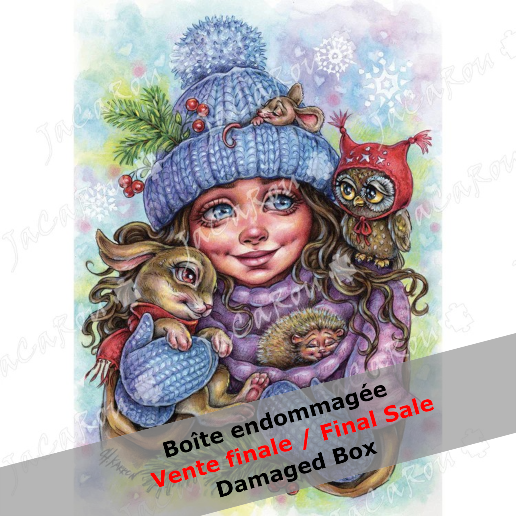 -30% BOÎTE ENDOMMAGÉE Casse-Tête 1000 morceaux WINTER WARMTH par CHRISTINE KARRON