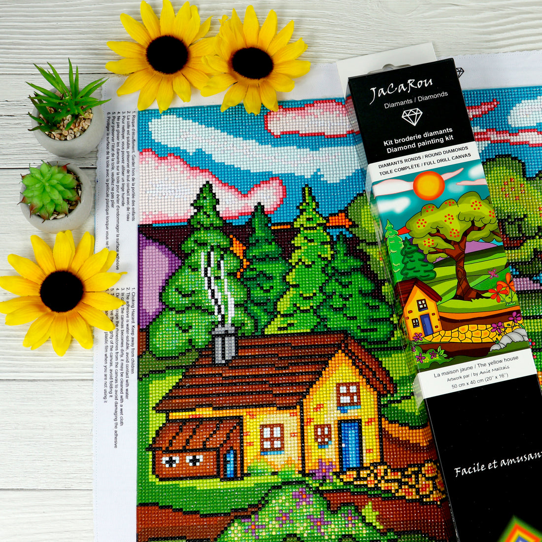 Dimaond Painting - THE YELLOW HOUSE