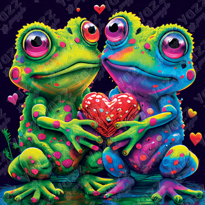 Puzzle - FROGS IN LOVE