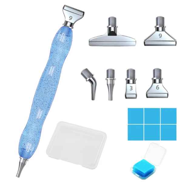 Diamond painting Pen Kit - GLITTER BLUE