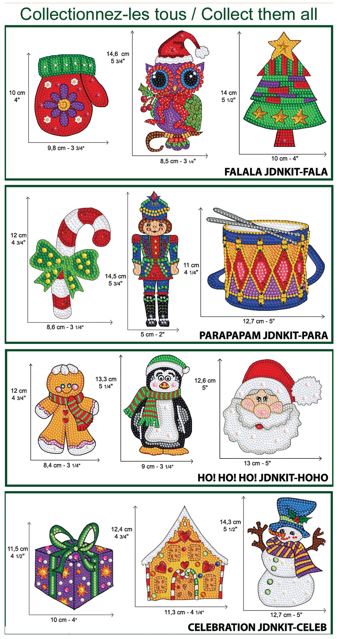 DIY Christmas Ornaments Kit - HO! HO! HO!