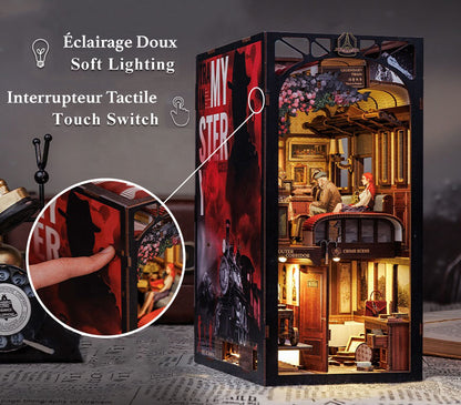 MINI-décor de bibliothèque - LE MYSTÈRE DU TRAIN