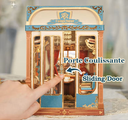 MINI-décor de bibliothèque- Cabine de train - EUROPEAN TRAVELS