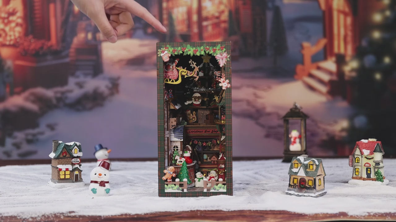 MINI-décor de bibliothèque - BOUTIQUE DE NOËL